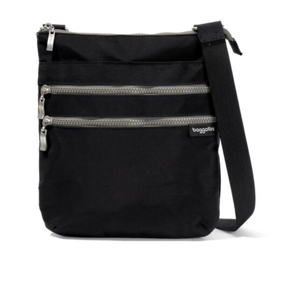 Baggallini Handbags - Baggillini Comrade 3-Zip Crossbody bag black